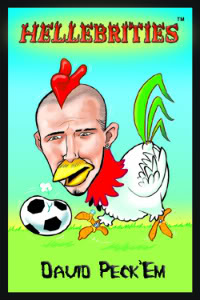 David Peck'em - he's clucking good with his feet - HELLEBRITIES ©Shed Simove & The Talent Shed